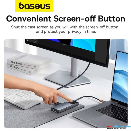 Baseus 6-in-1 USB-C HUB Metal Gleam Series II – Space Grey 